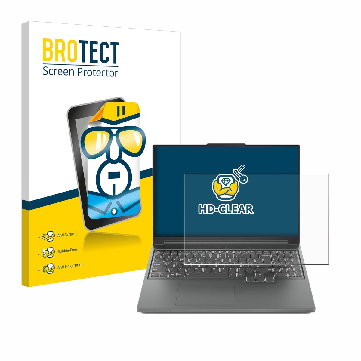 BROTECT - Screenprotector voor Lenovo Legion Slim 5 14 - Folie Beschermfolie transparant