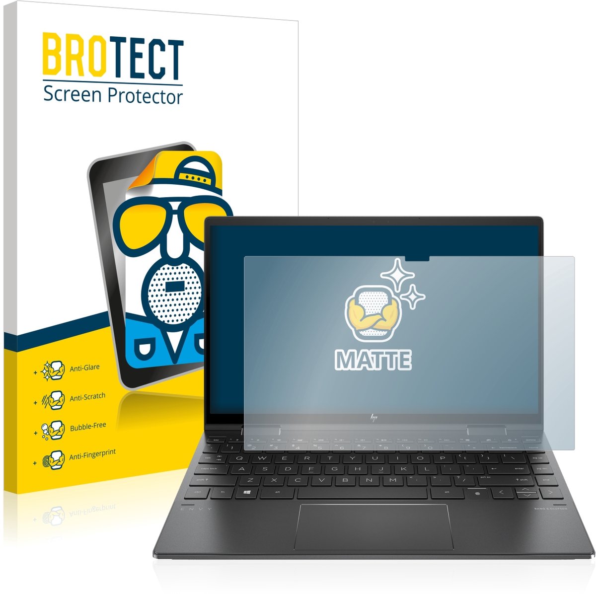 BROTECT - Screenprotector voor HP Envy x360 (13-X) - Folie Beschermfolie matte