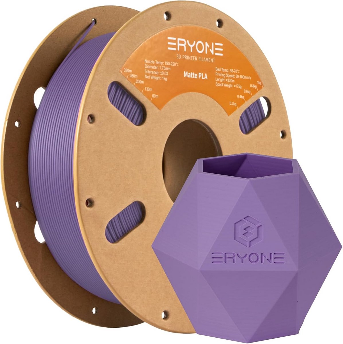 Matte PLA Filament 1.75mm Blauwpaars 1kg voor 3D Printer
