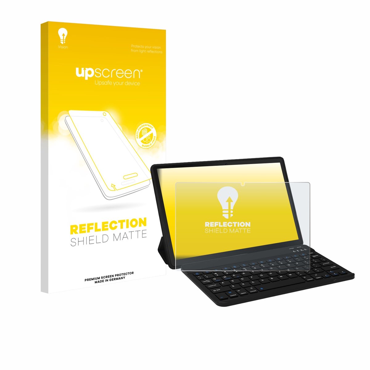 upscreen - Screenprotector voor Laptok LAPA7LBK 11" - Folie Beschermfolie anti glare matte
