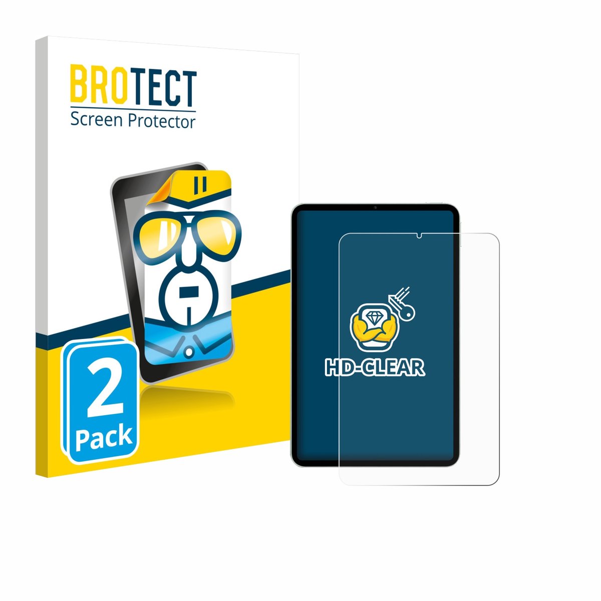 BROTECT - Screenprotector voor Xiaomi Pad Mini - Folie Beschermfolie transparant 2 Stuks