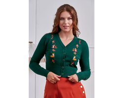 Banned - Nara Forest Friends Cardigan - S - Groen