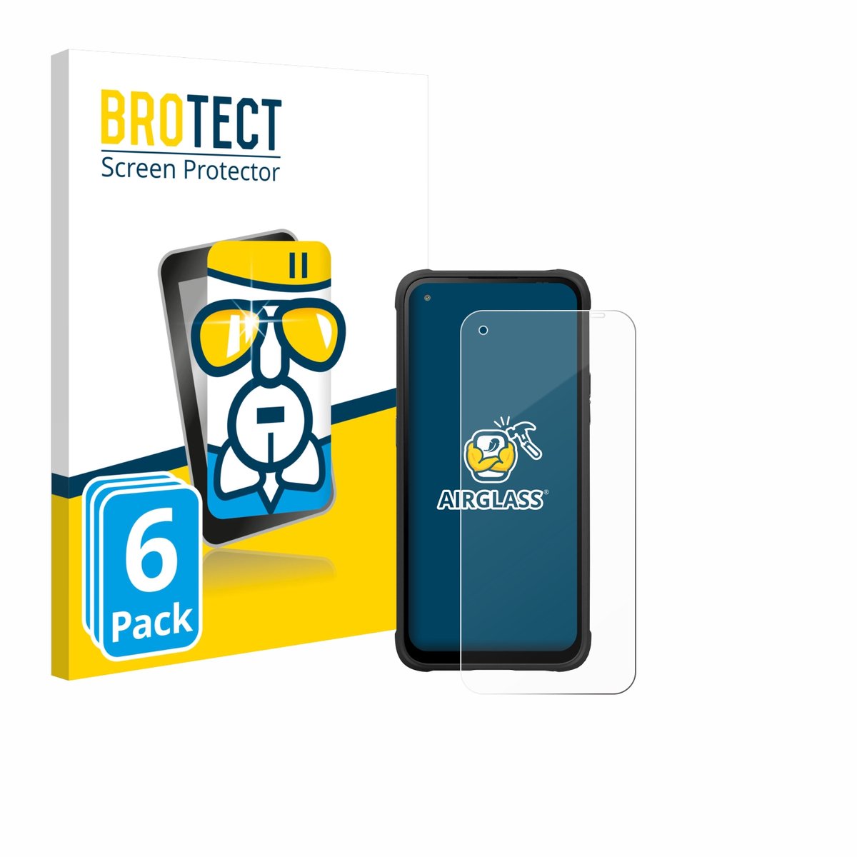Screenprotector 6 Stuks voor Hammer Blade V 5G Beschermglas transparant