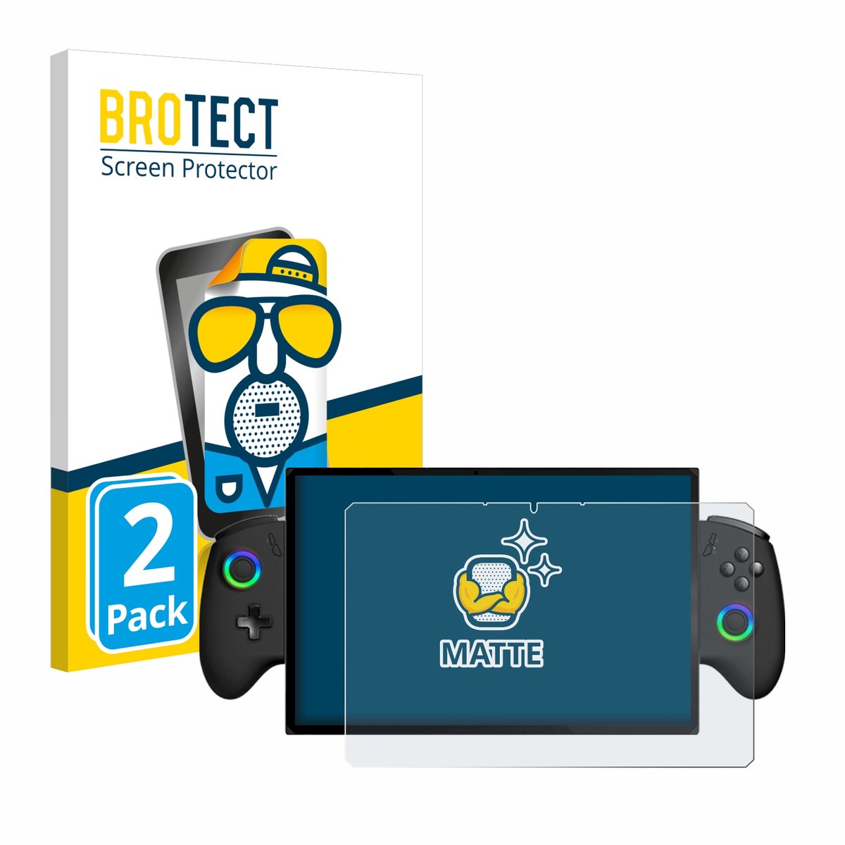 BROTECT - Screenprotector voor OneXPlayer X1 - Folie Beschermfolie matte 2 Stuks
