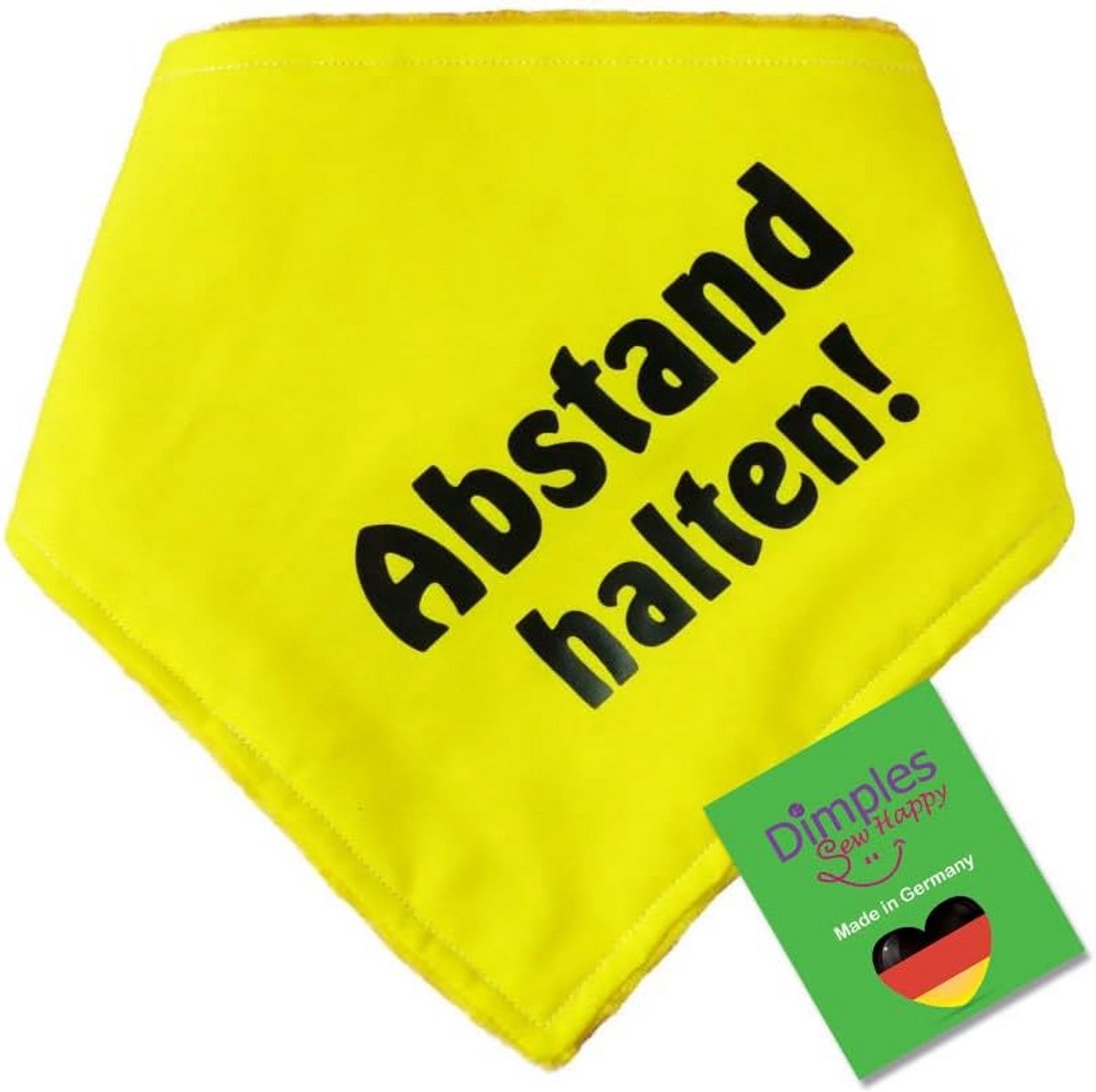 Honden Neckerchief met 'Houd Afstand' Tekst voor Angstige of Nervoze Honden