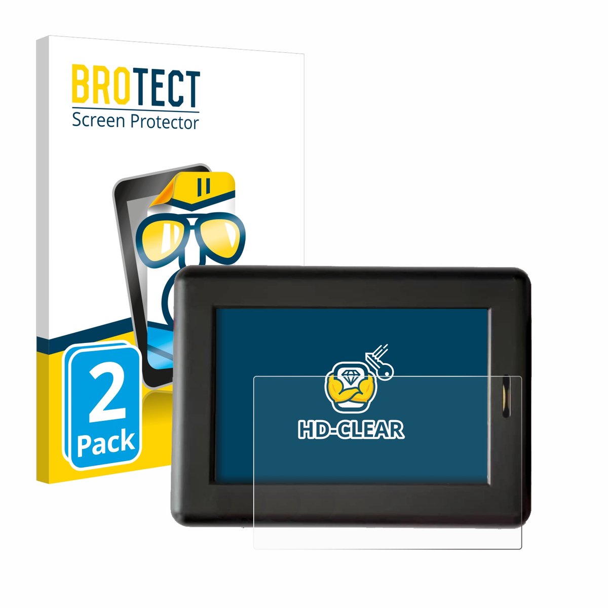 BROTECT - Screenprotector voor XC Tracer Maxx II - Folie Beschermfolie transparant 2 Stuks