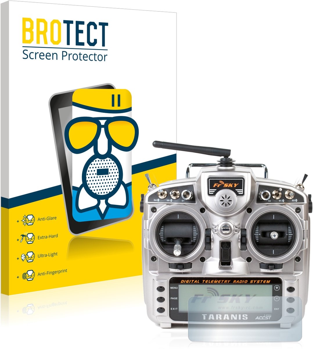 BROTECT - Screenprotector voor FrSky Taranis X9D - Folie Beschermfolie Beschermglas matte