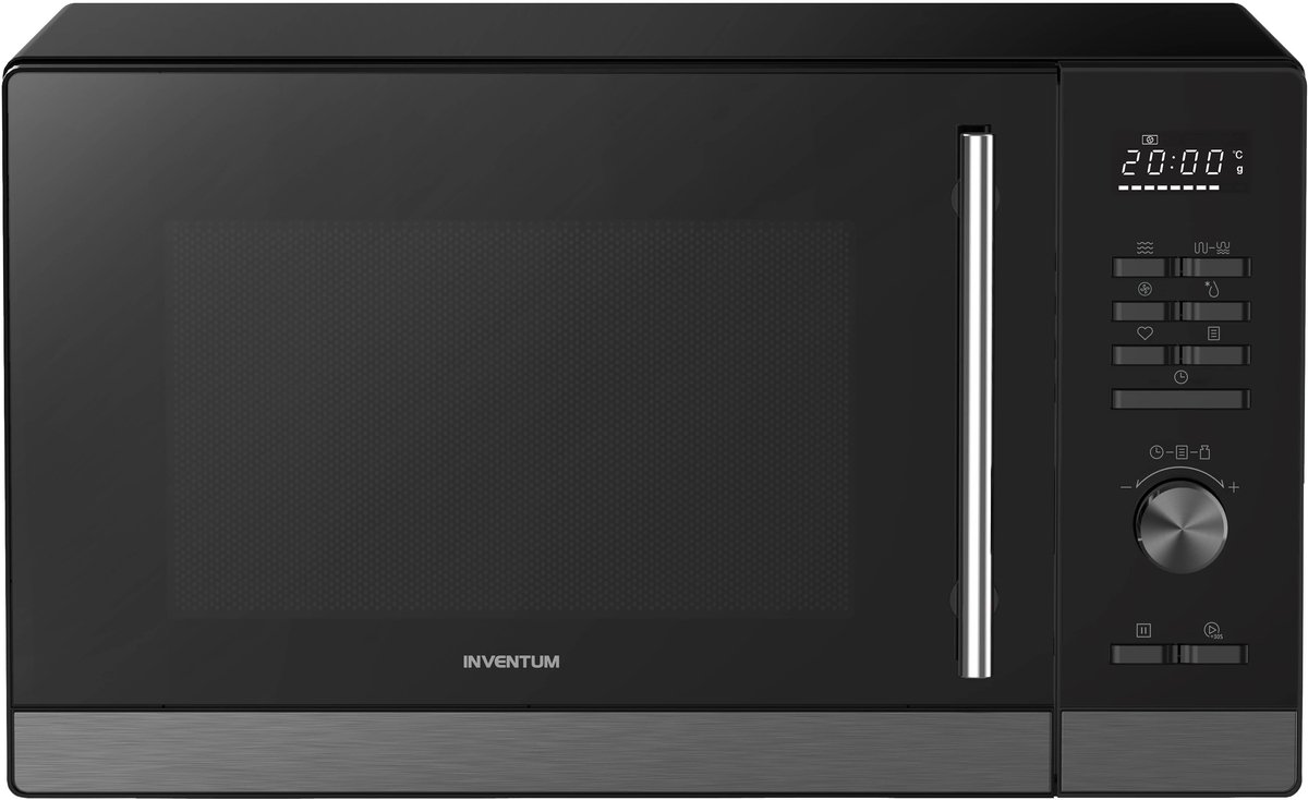 Inventum MN327CB Combimagnetron - 32L - 1000W - Hetelucht- en grillfunctie - Met draaispit - 10 programma's - 4 combistanden - Ontdooifunctie - Zwart — afbeelding 4
