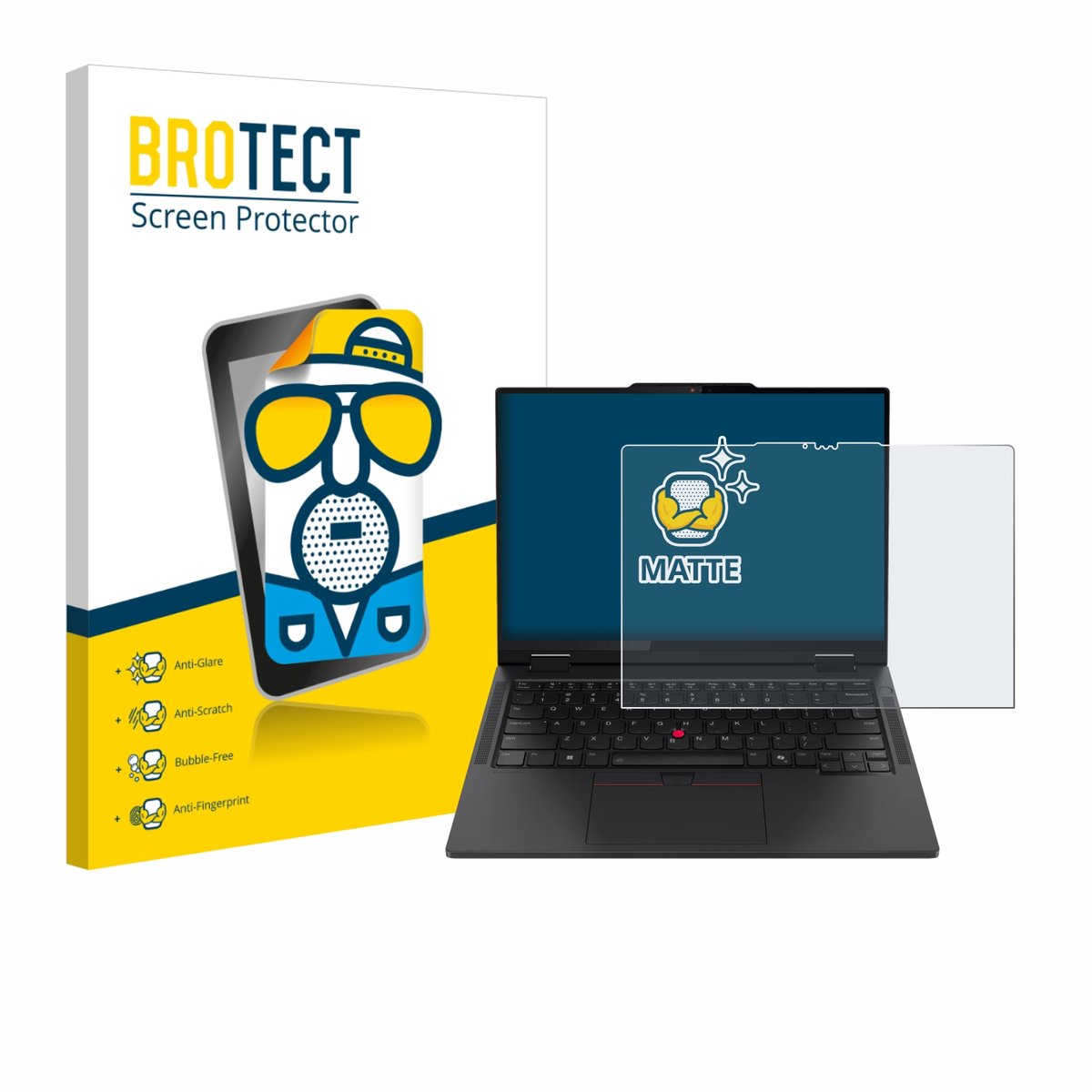 BROTECT - Screenprotector voor Lenovo ThinkPad T14s 2-in-1 - Folie Beschermfolie matte