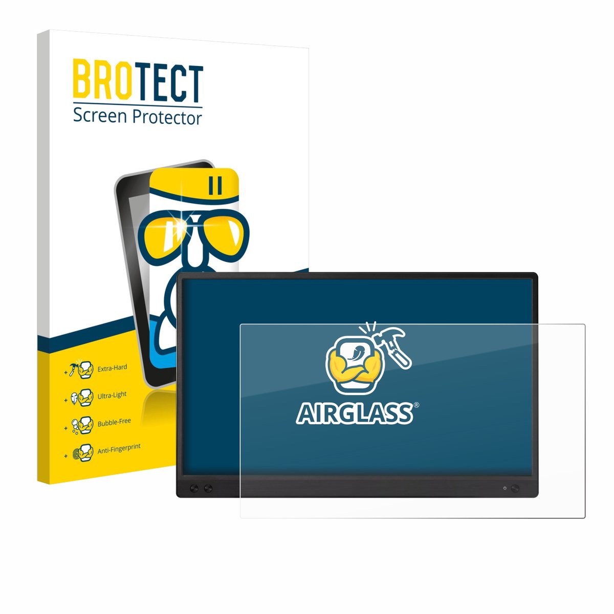 Screenprotector voor ASUS ZenScreen MB166C Beschermglas transparant