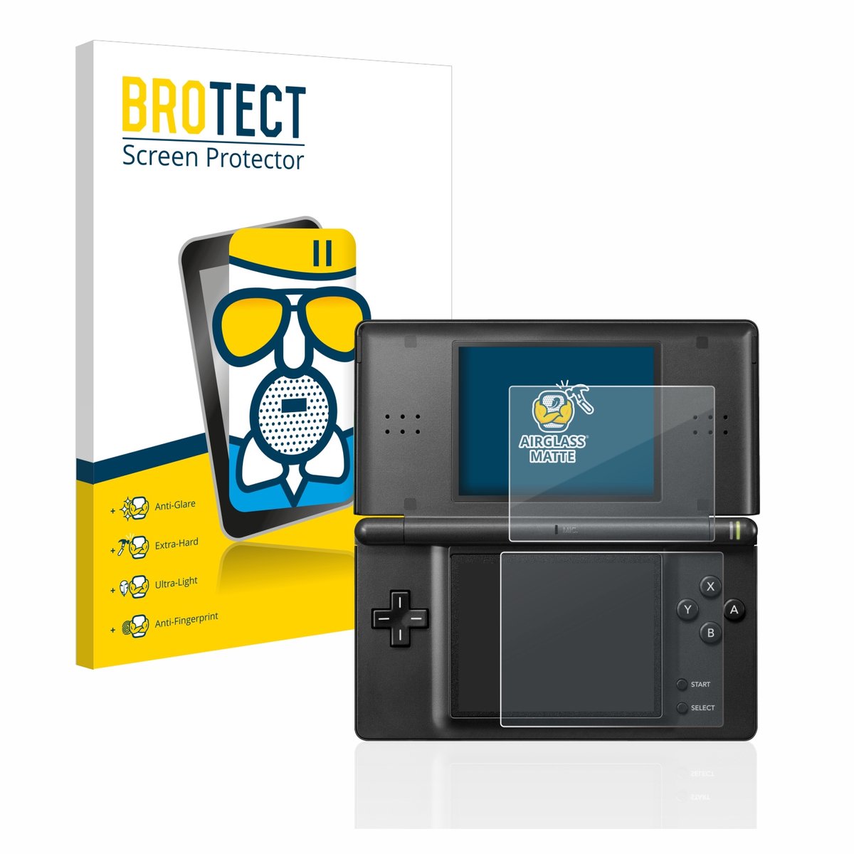 BROTECT - Screenprotector voor Nintendo DS LITE - Folie Beschermfolie Beschermglas matte
