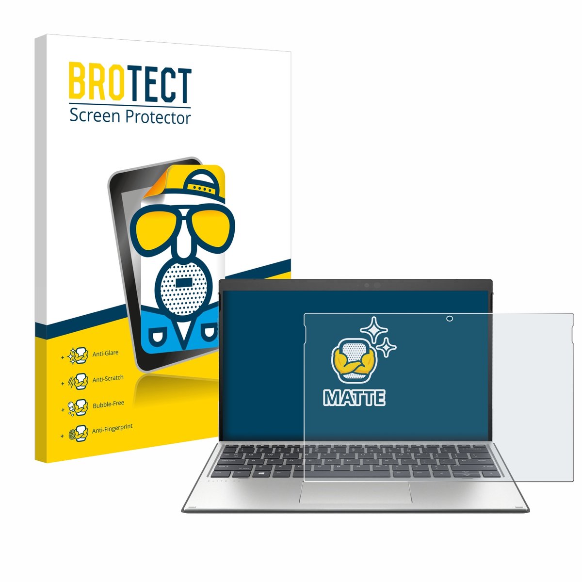 BROTECT - Screenprotector voor HP Elite x2 G4 - Folie Beschermfolie matte 2 Stuks