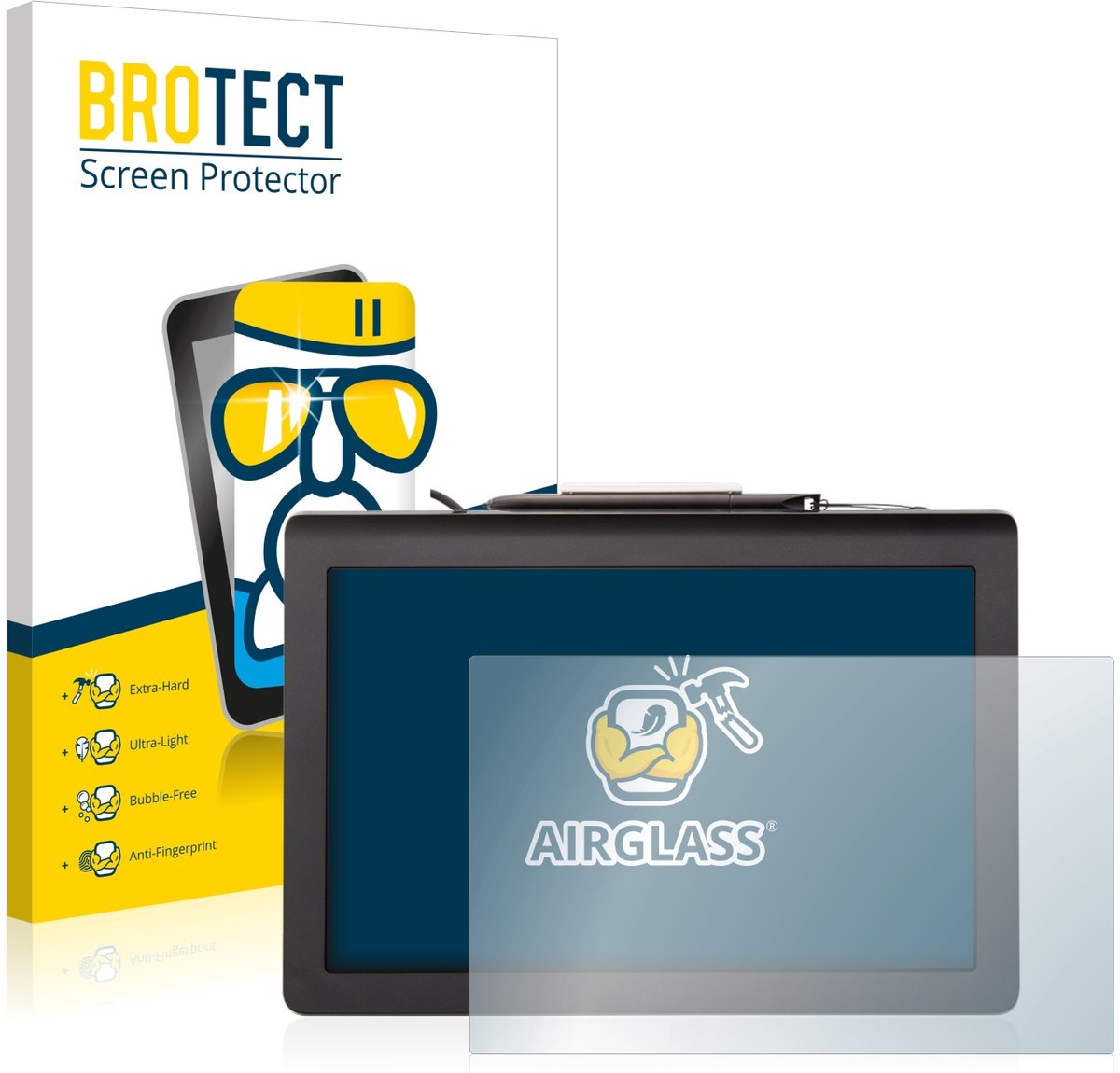 Screenprotector voor Signotec Pen Display Delta (Touch) Beschermglas transparant