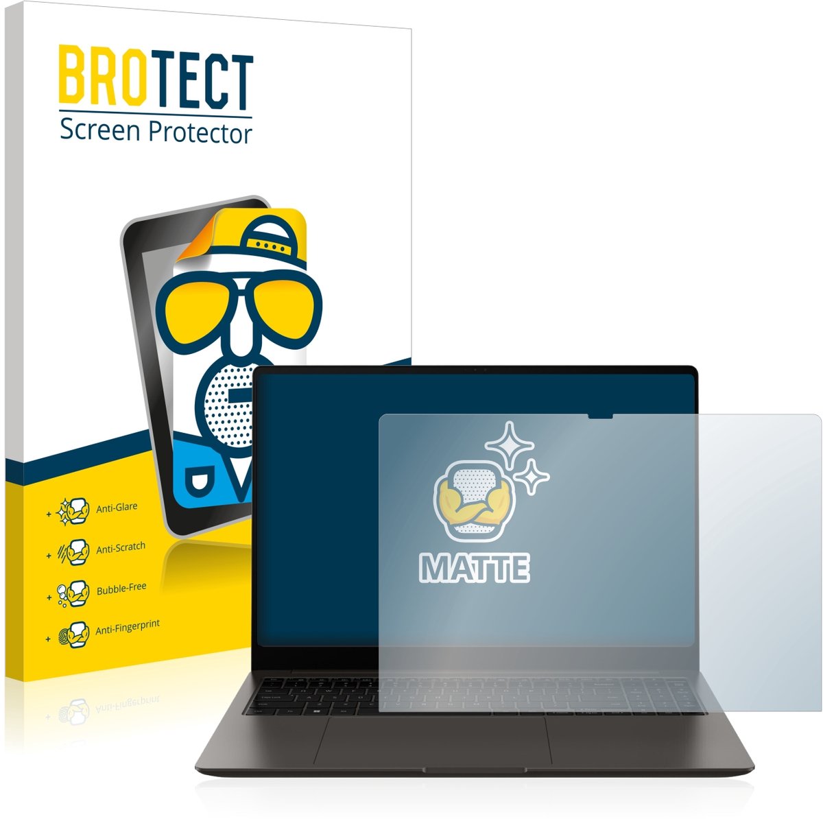 BROTECT - Screenprotector voor Samsung Galaxy Book3 Ultra 16" - Folie Beschermfolie matte