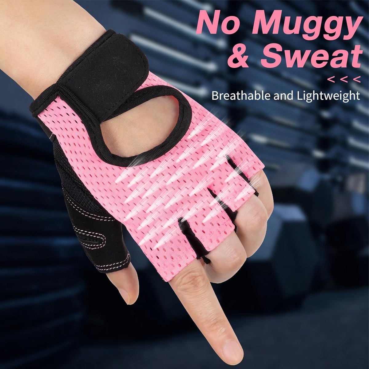 Fitnesshandschoenen – Ademend – Sporthandschoenen voor Krachttraining, Gym en Crossfit – Unisex — cadeau in Sport & Outdoor - foto 4