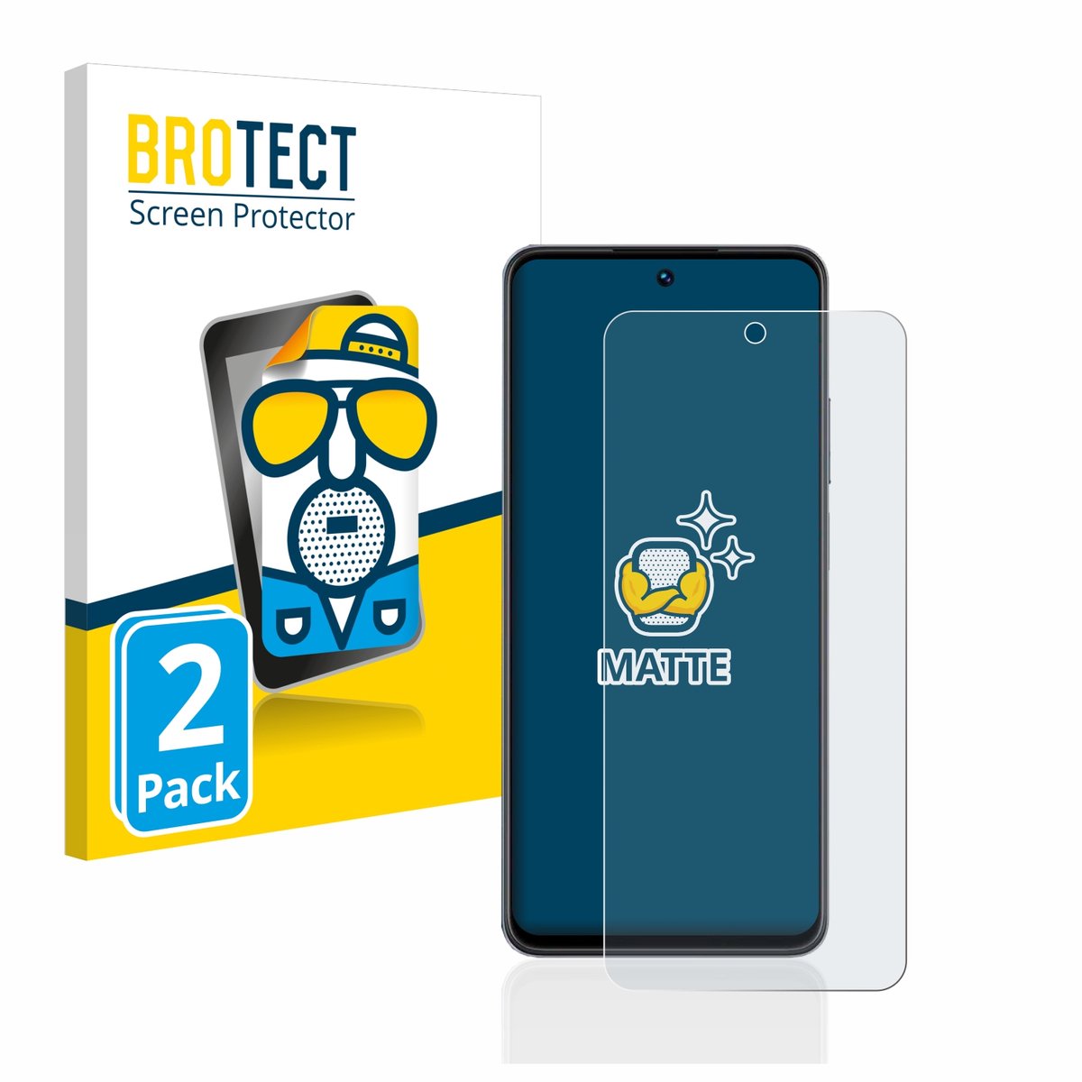 BROTECT - Screenprotector voor realme C55 - Folie Beschermfolie matte 2 Stuks
