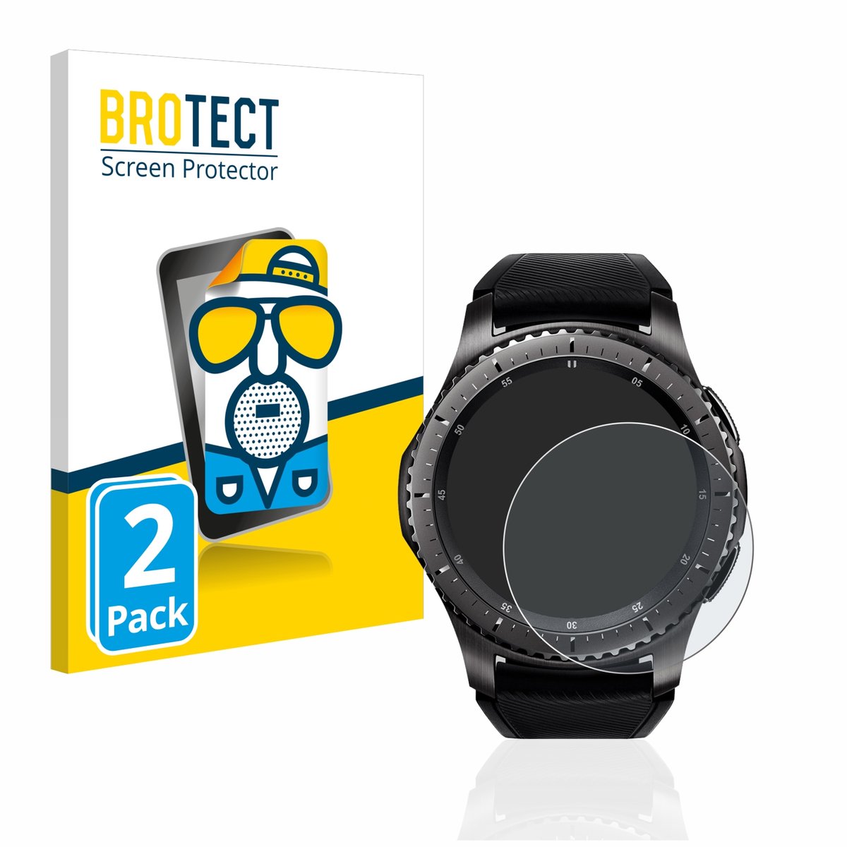 BROTECT - Screenprotector voor Samsung Gear S3 Frontier / S3 Classic - Folie Beschermfolie matte 2 Stuks