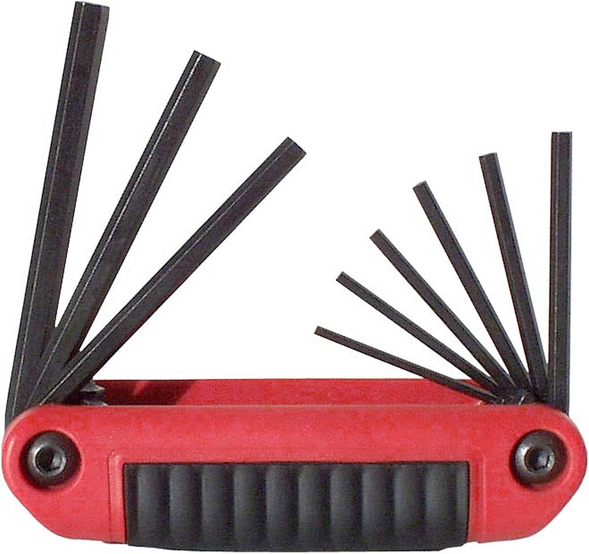 Opvouwbare Inbussleutel Set 9-Delig Ergonomische Greep Inch Maten