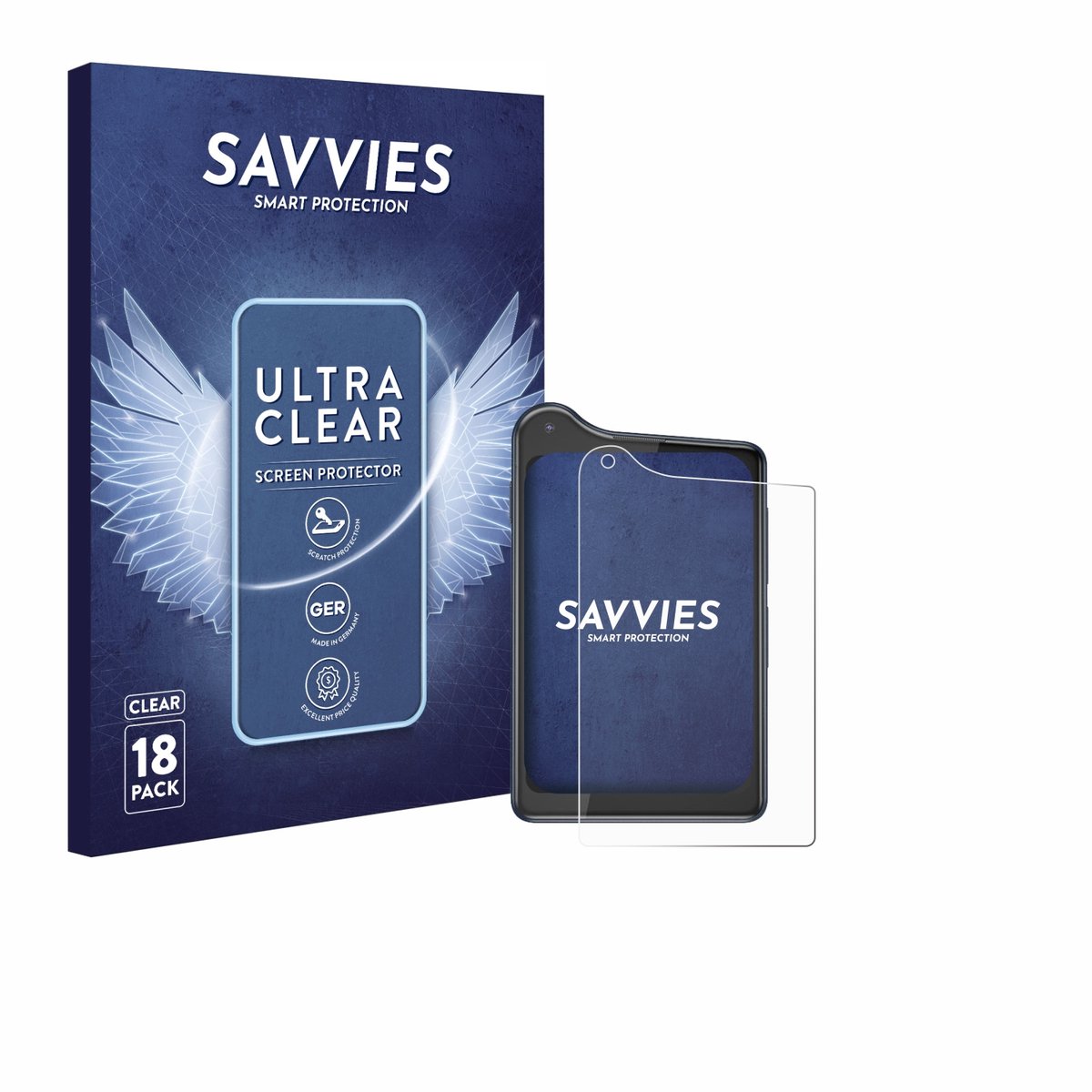 Savvies - Screenprotector voor Xiaomi Qin K25 - Folie Beschermfolie transparant 18 Stuks