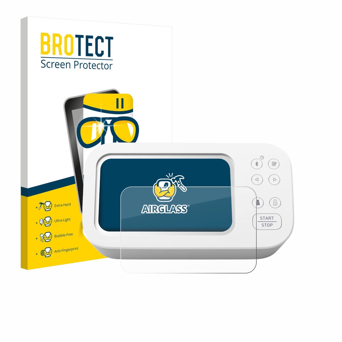 Screenprotector voor Omron X7 Smart AFib HEM-7380T1-EOSL Beschermglas transparant