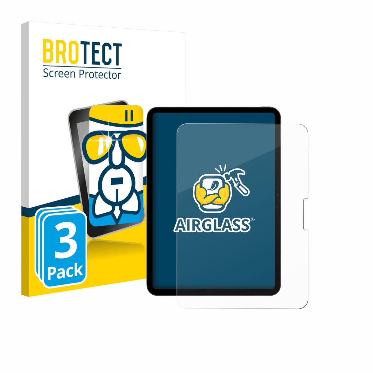 Screenprotector 3 Stuks voor Apple iPad Pro 11" M5 2025 Beschermglas transparant