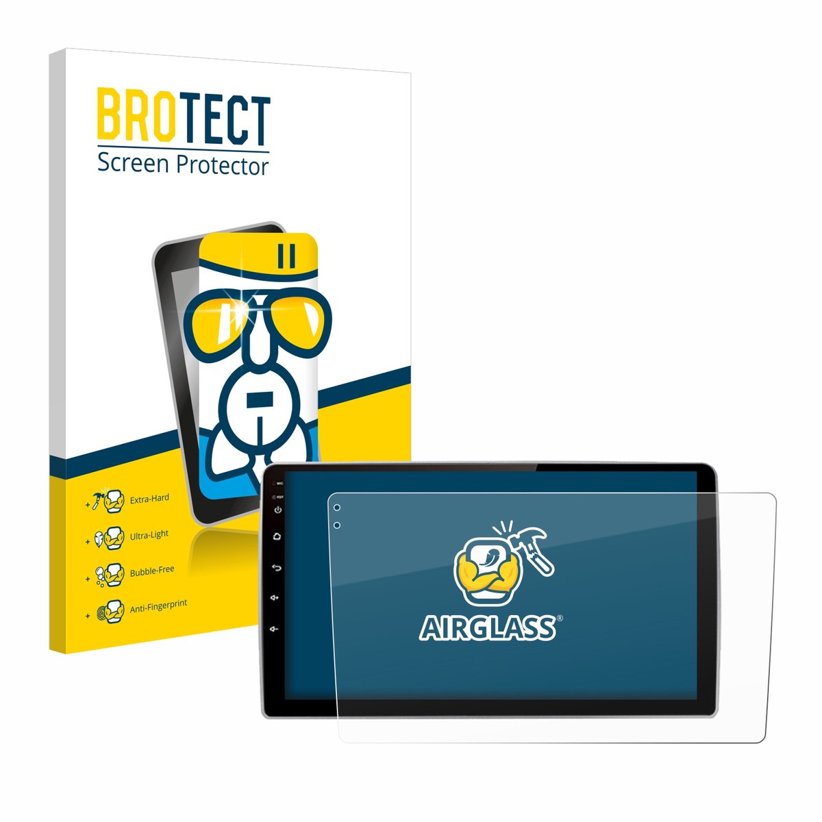 Screenprotector voor Junsun V1 pro 9" Beschermglas transparant