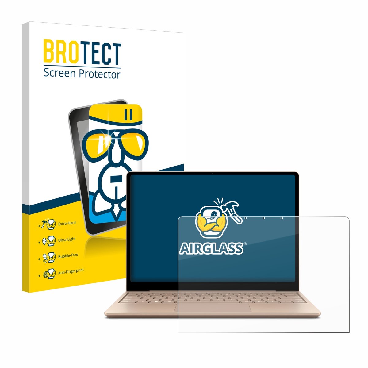 Screenprotector voor Microsoft Surface Laptop Go 2 Business 12.4" Beschermglas transparant