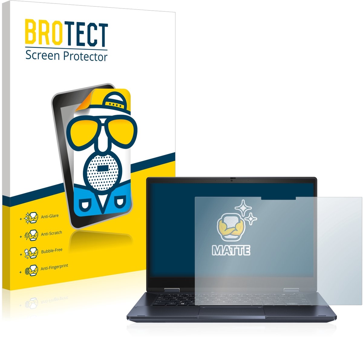 BROTECT - Screenprotector voor ASUS ExpertBook B3 Flip B3402 - Folie Beschermfolie matte