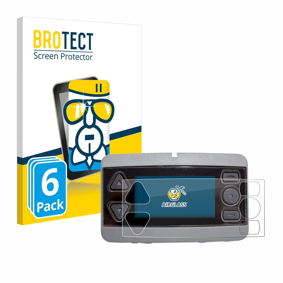 Screenprotector 6 Stuks voor Airbus P8GR Beschermglas transparant