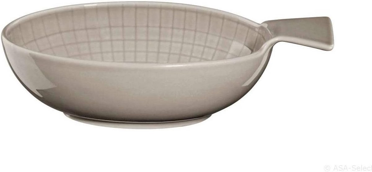 Porseleinen Schaal Grijs Rond Ø 18 cm Geschikt voor Oven en Magnetron