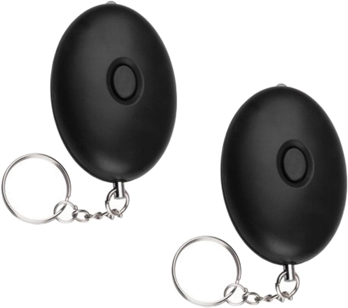 Set van 2 Mini Persoonsalarm met 85dB Geluid en LED Zaklamp