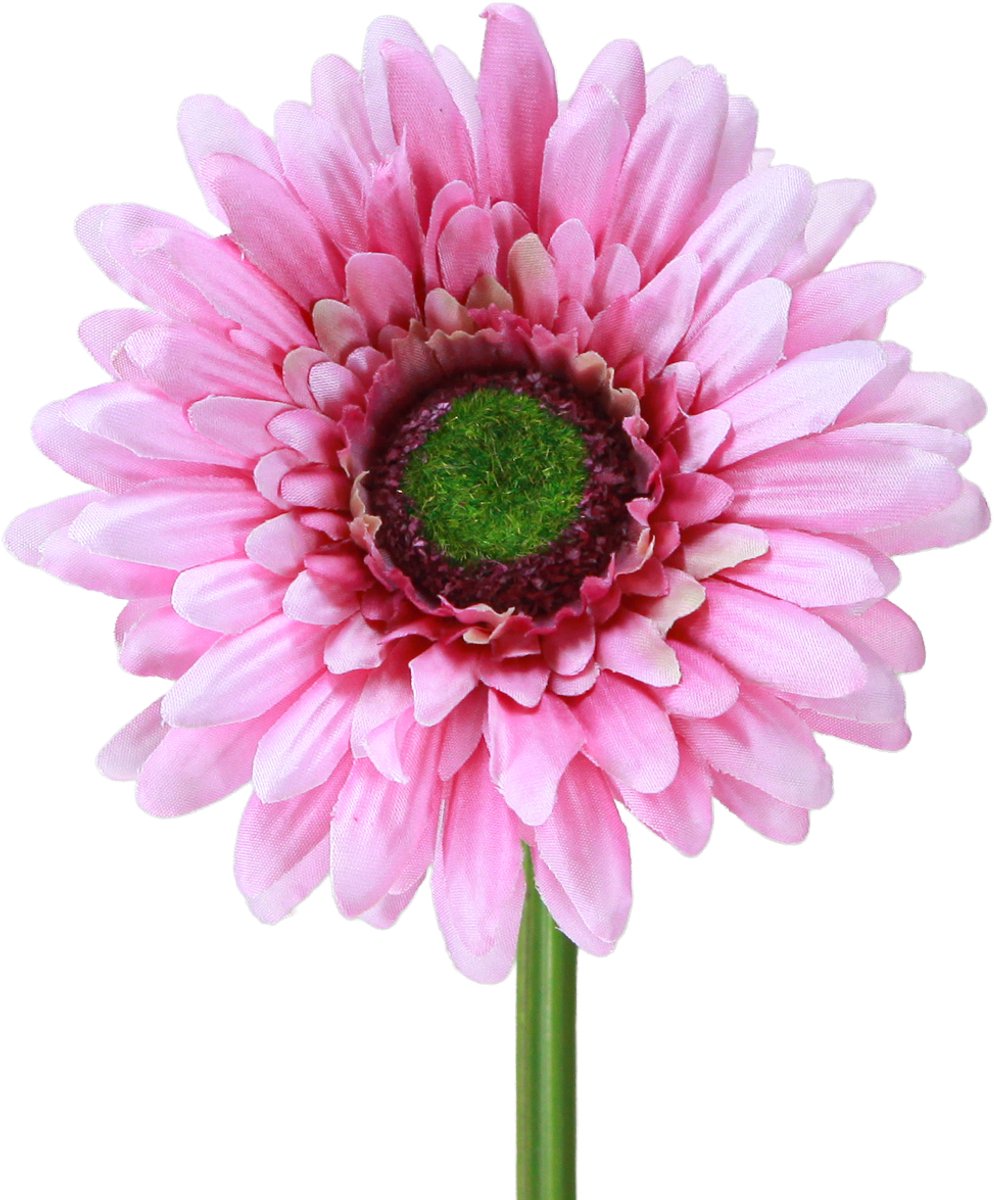 Viana Kunstmatige gerbera's voor in de tuin, roze, 47 cm, 6 stuks, 6 Stück Rosa