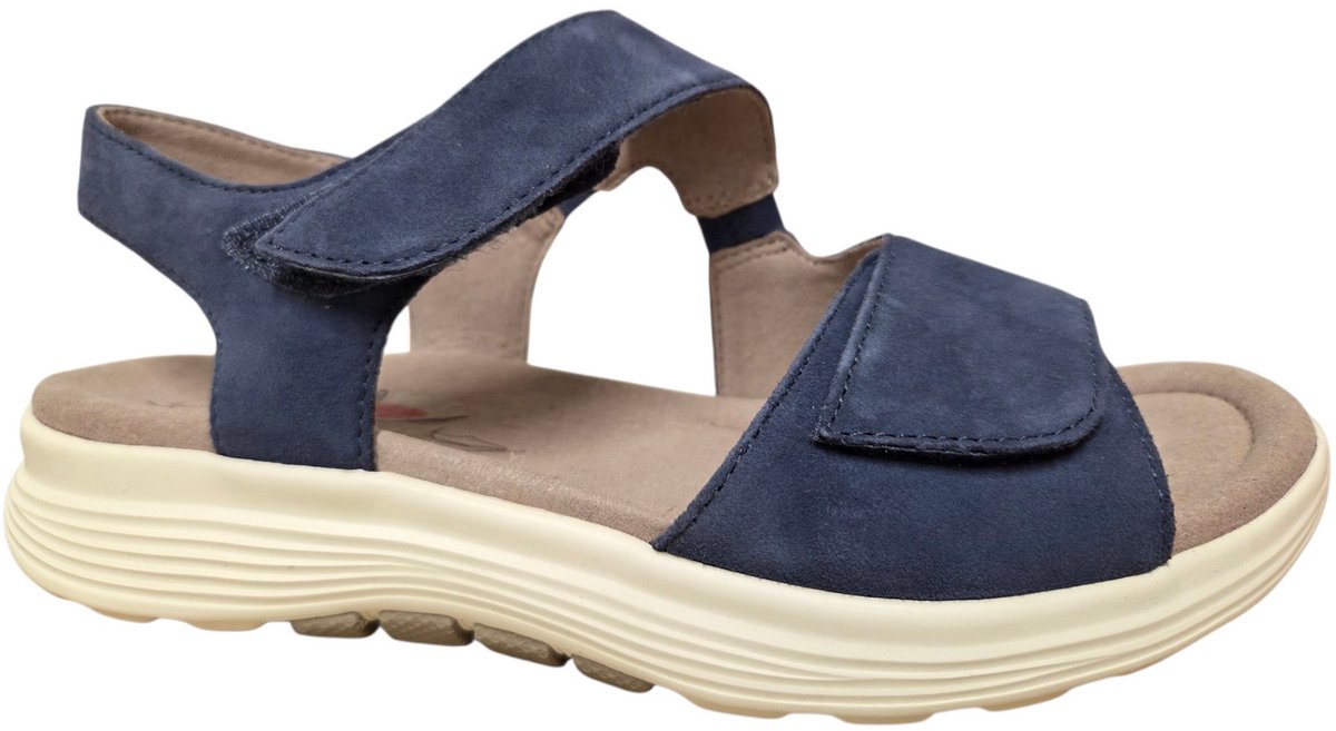 Gabor 86.815.36 Rolling Soft Sandalen Suede Dames – 38.5 Blauw