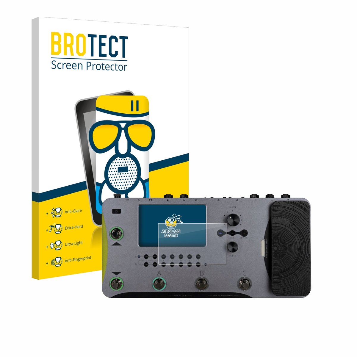 BROTECT - Screenprotector voor Mooer GE1000 - Folie Beschermfolie Beschermglas matte