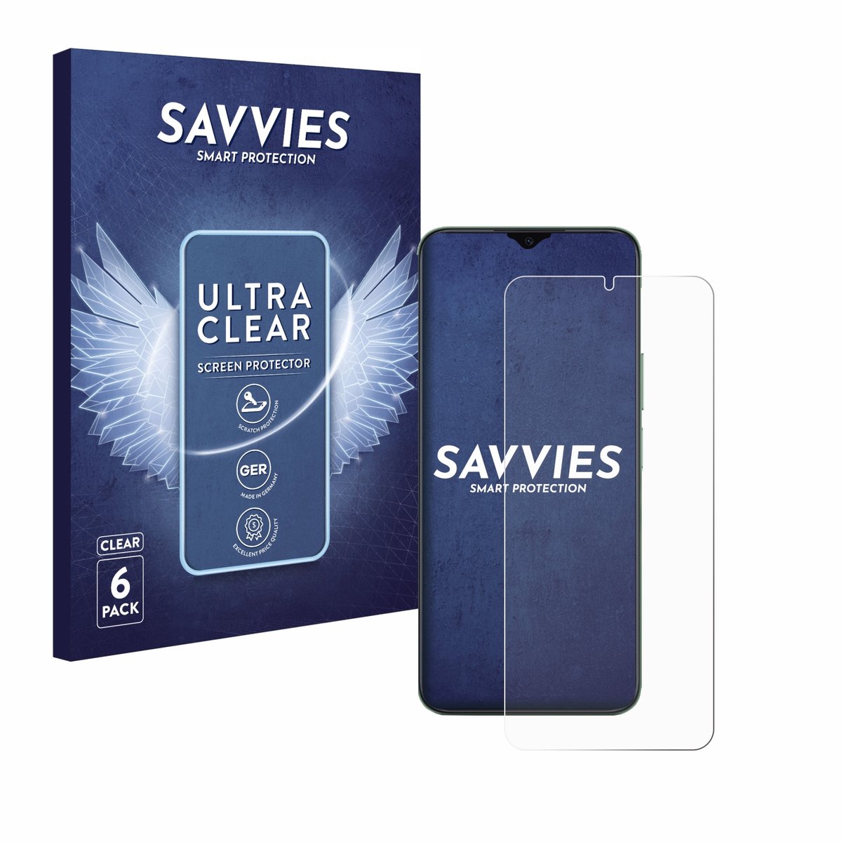 Savvies - Screenprotector voor Honor X6b - Folie Beschermfolie transparant 6 Stuks