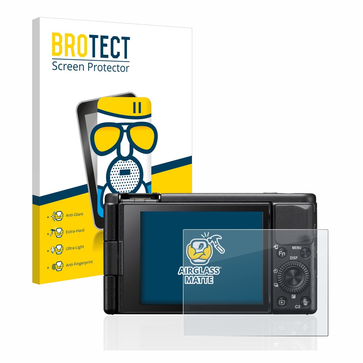BROTECT - Screenprotector voor Sony ZV-1 / ZV-1A - Folie Beschermfolie Beschermglas matte