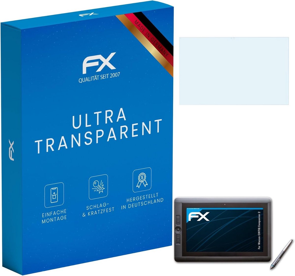Screen Protector voor Wacom Cintiq Companion 2 - Ultra-Clear Beschermfolie - 2 stuks