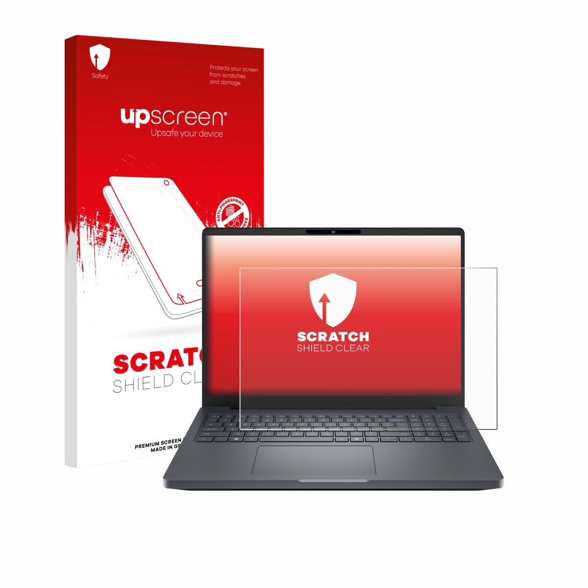 upscreen - Screenprotector voor Dell Pro Max 16 Plus - Folie Beschermfolie transparant