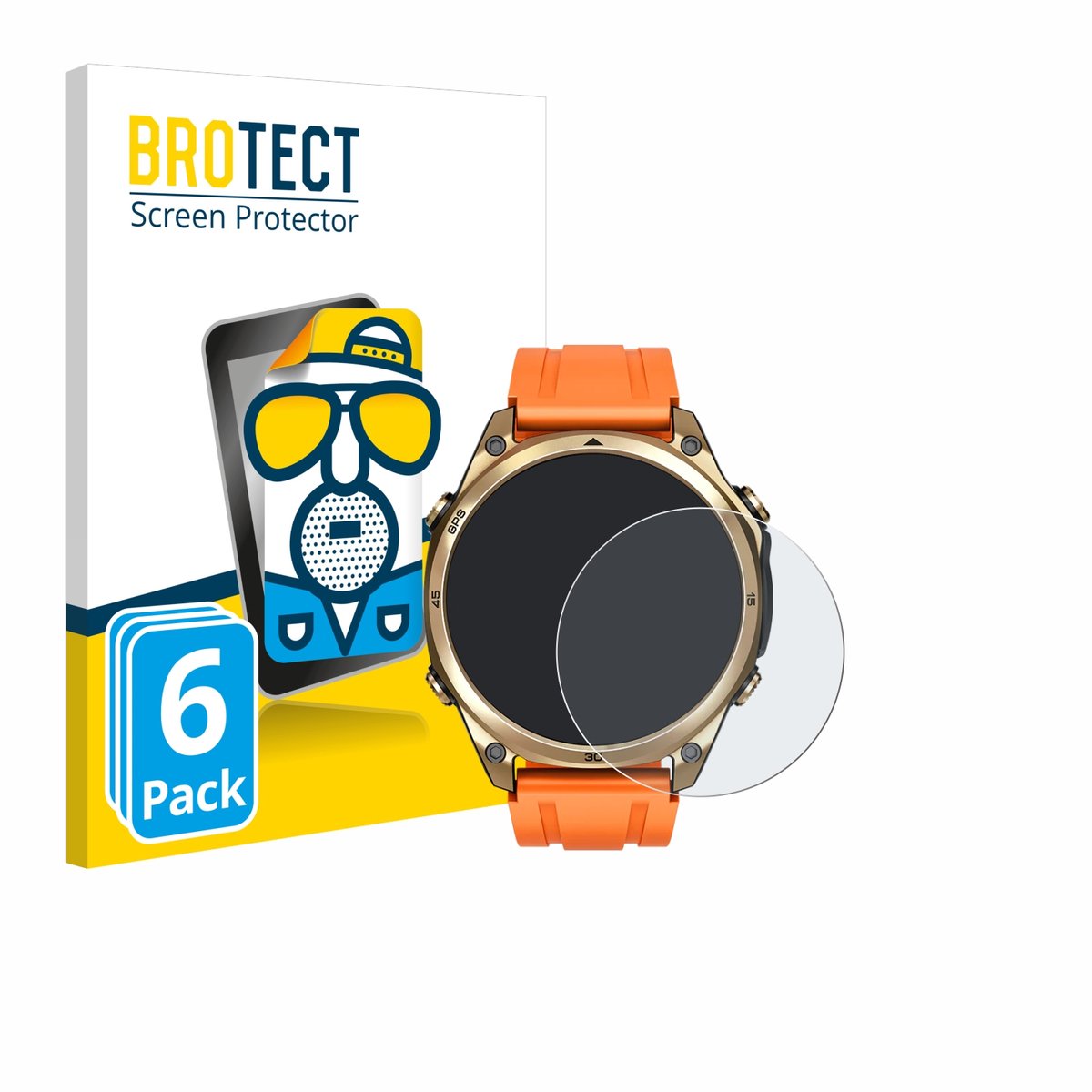 BROTECT - Screenprotector voor Doogee Anywise W1 - Folie Beschermfolie matte 6 Stuks