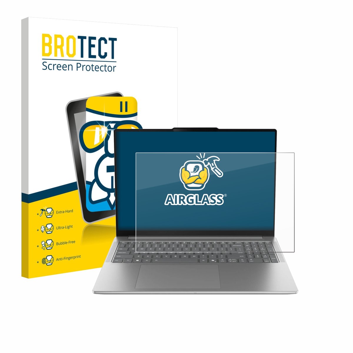 Screenprotector voor Lenovo Yoga Pro 9 16IAH10 Non-Touch Beschermglas transparant