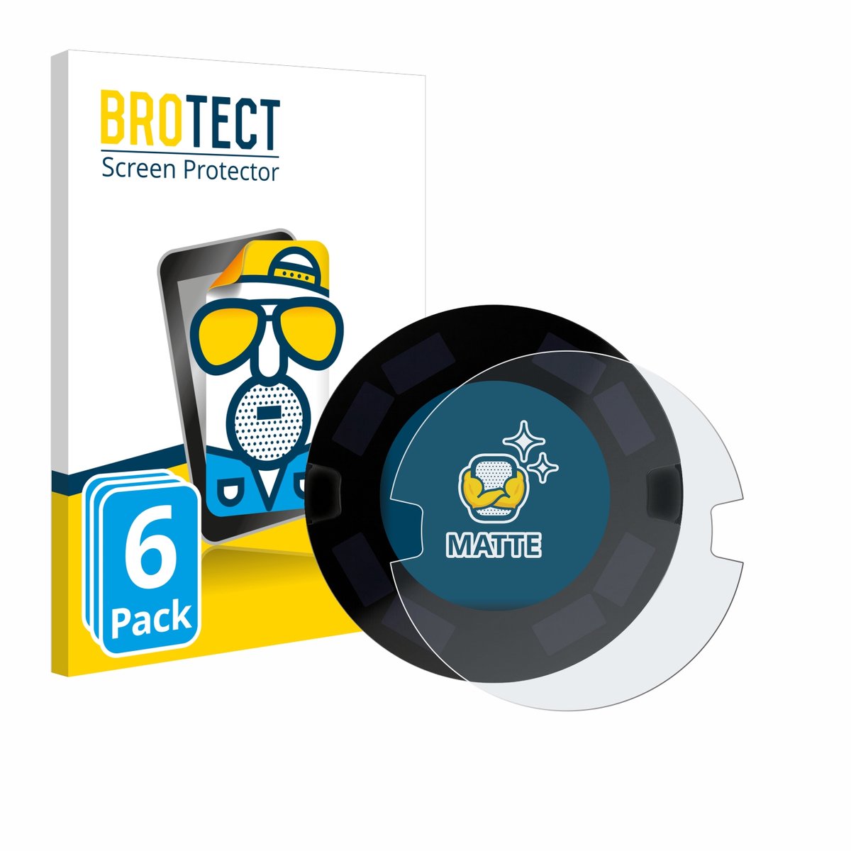 BROTECT - Screenprotector voor OOONO P-DISC NO3 - Folie Beschermfolie matte 6 Stuks