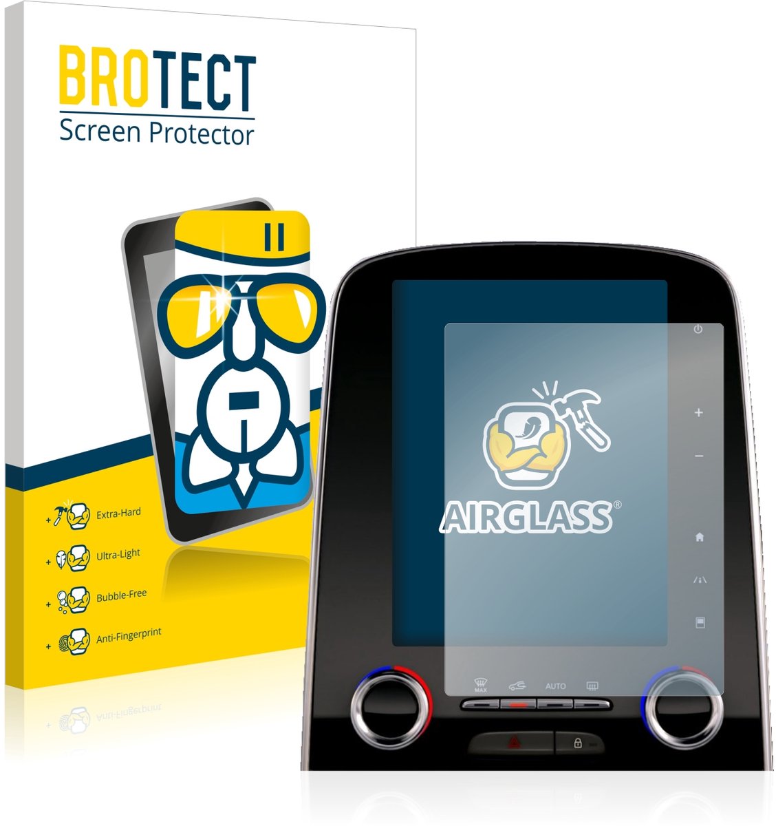 Screenprotector voor Renault Espace R-Link 2 8.7" Beschermglas transparant