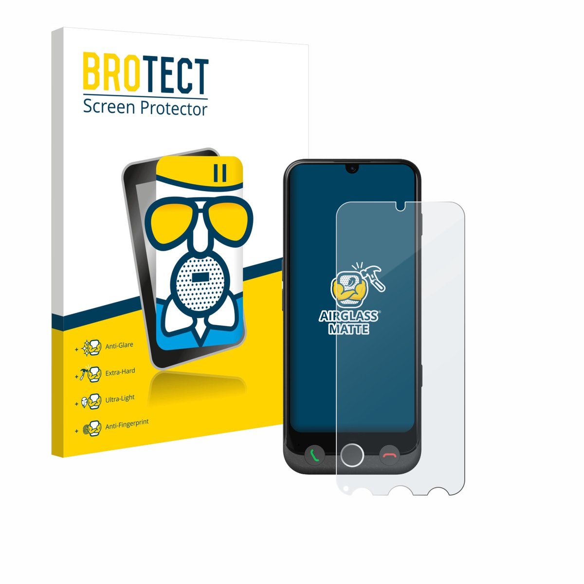 BROTECT - Screenprotector voor Doro Aurora A30 - Folie Beschermfolie Beschermglas matte