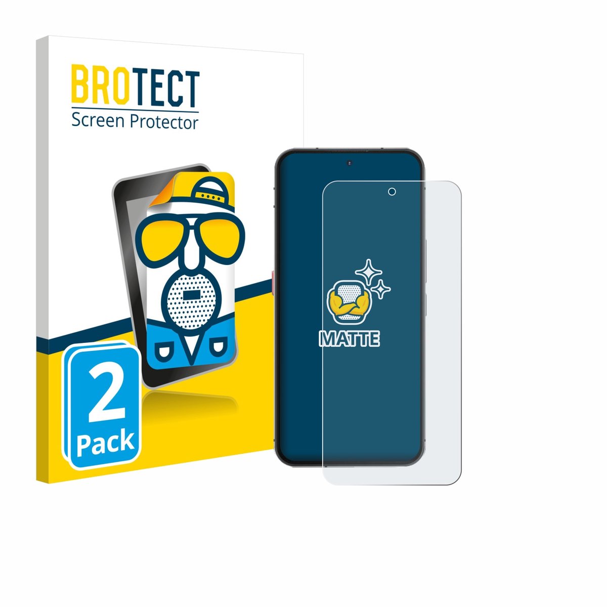 BROTECT - Screenprotector voor Oukitel WP200 Pro - Folie Beschermfolie matte 2 Stuks