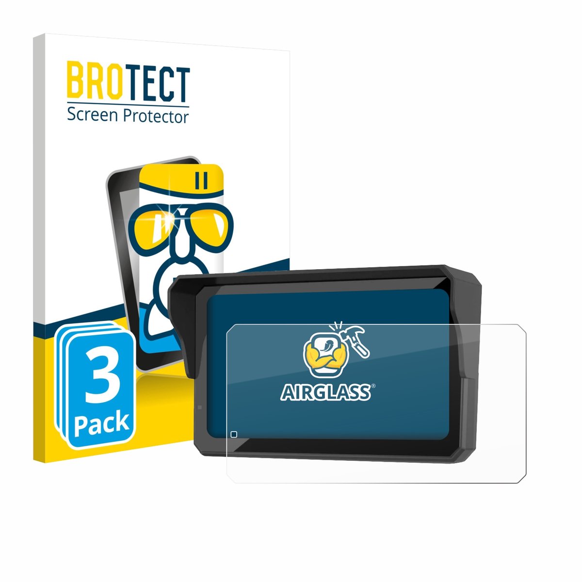 Screenprotector 3 Stuks voor Carpuride W602BS Beschermglas transparant
