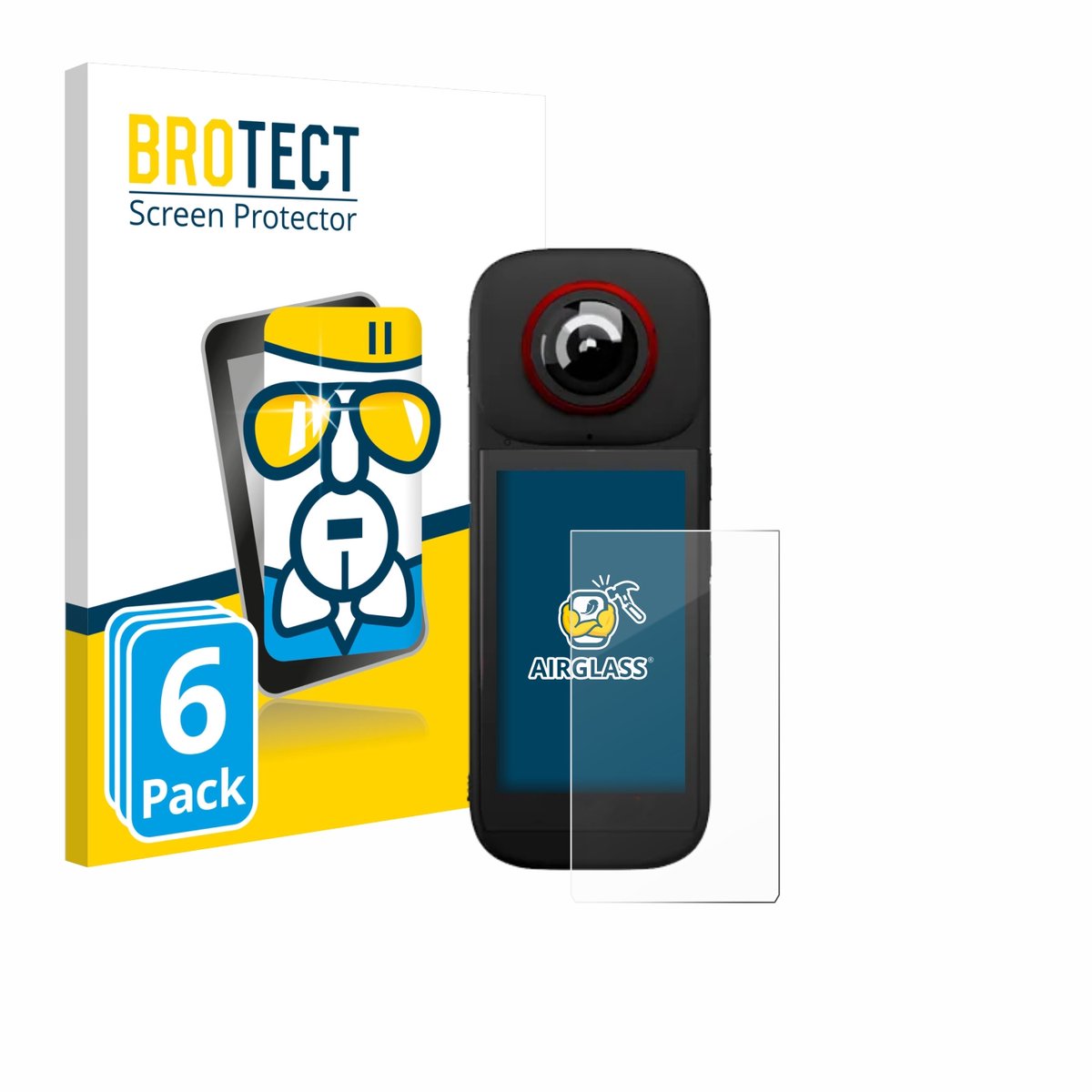 Screenprotector 6 Stuks voor Labpano PanoX V3 360° Beschermglas transparant