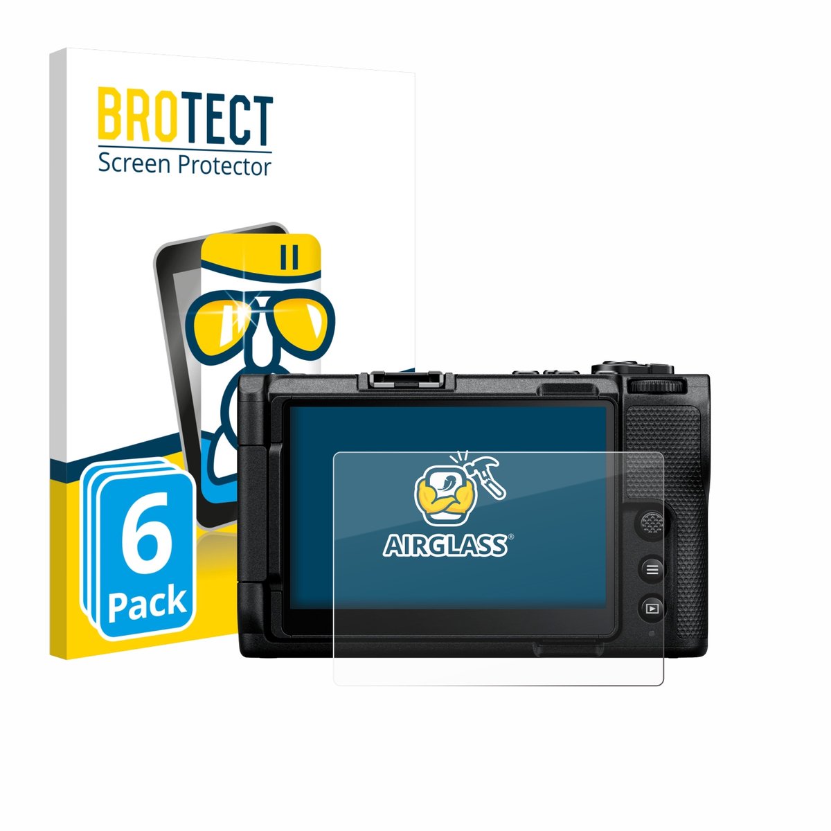 Screenprotector 6 Stuks voor Nikon ZR 2025 Beschermglas transparant