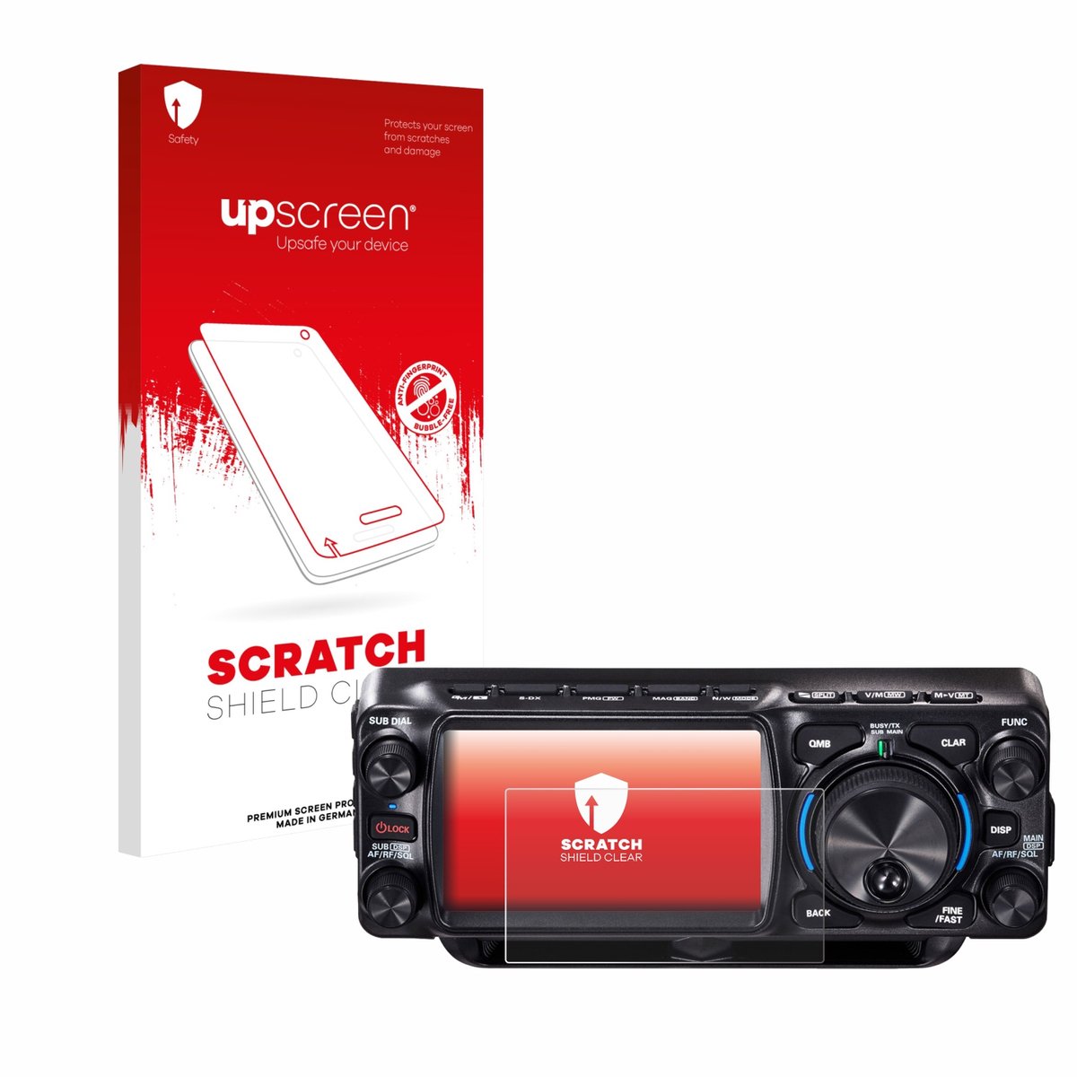 upscreen - Screenprotector voor Yaesu FTX-1 - Folie Beschermfolie transparant