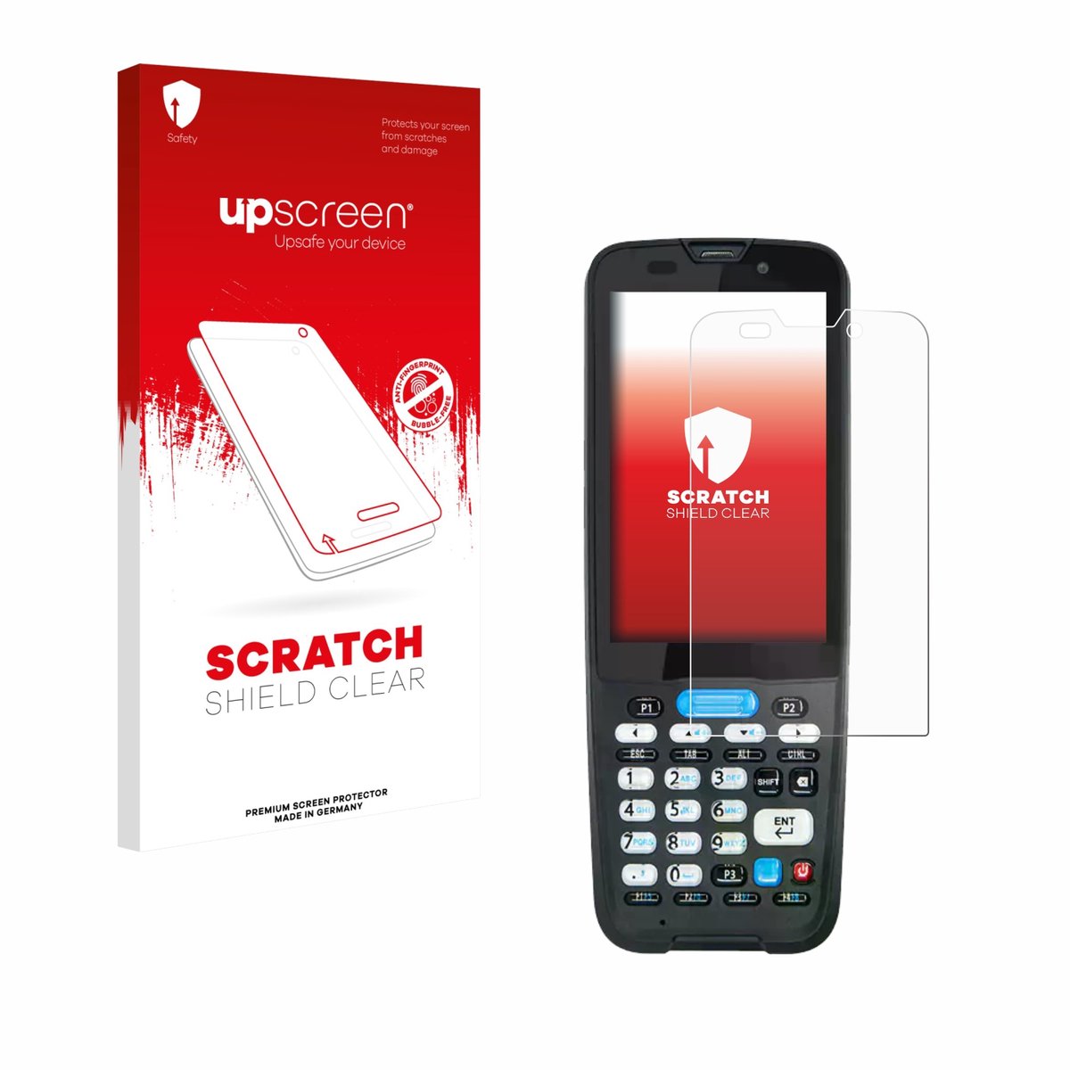 upscreen - Screenprotector voor Unitech HT330 - Folie Beschermfolie transparant