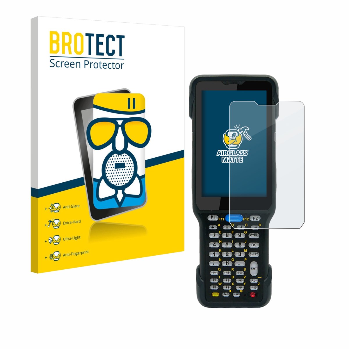 BROTECT - Screenprotector voor Unitech HT730 - Folie Beschermfolie Beschermglas matte